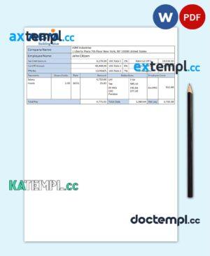 sample USA facility services company employee sheet template in Word and PDF format download