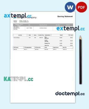 sample USA electric company employee sheet template in Word and PDF format download