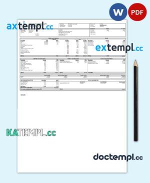 sample USA public research university employee sheet template in Word and PDF format download