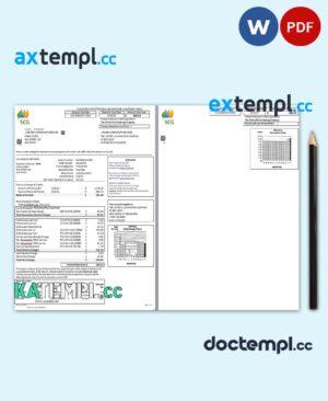 sample USA Massachusetts Chelsea SCG The United Illuminating Company, Word and PDF template, 2 pages download