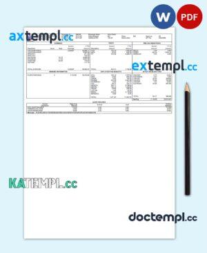 sample USA school employee sheet template in Word and PDF format download