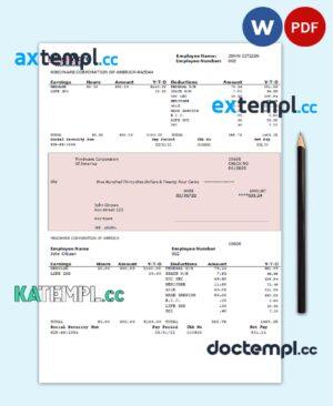 sample USA software company employee sheet template in Word and PDF format download