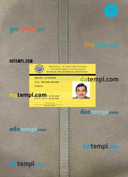 Philippines bureau of internal revenue PSD files, scan and photo taken image, 2 in 1