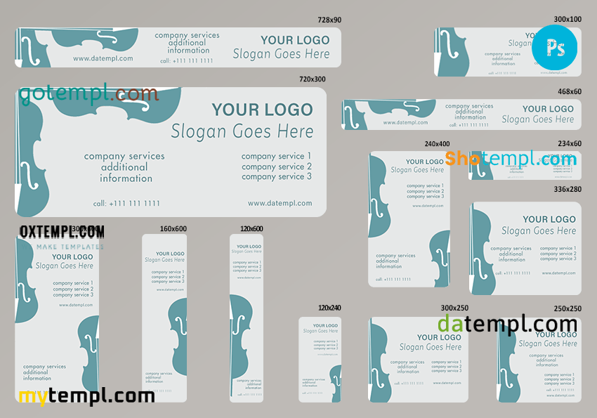 # concert era editable banner template set of 13 PSD