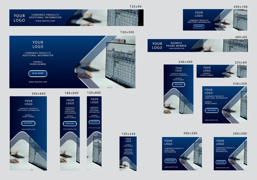 # modern inspiration editable banner template set of 13 PSD