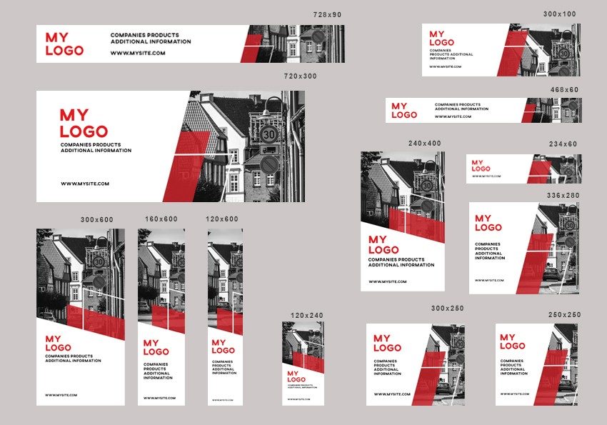 # newwell editable banner template set of 13 PSD