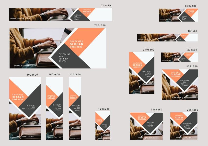 # up business editable banner template set of 13 PSD