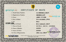 # deathprism death universal certificate PSD example, completely editable
