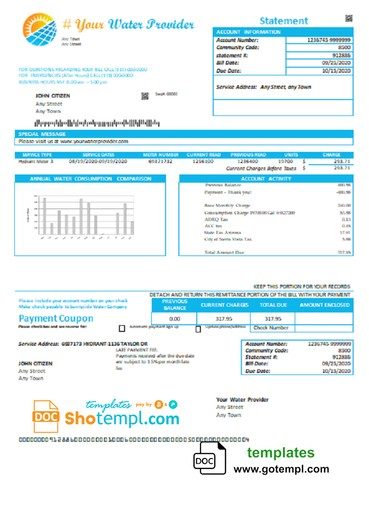 # sun system universal multipurpose utility bill download example in Word format