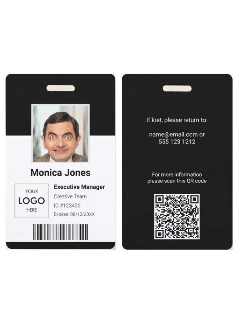 Media executive manager pass card template in PSD format