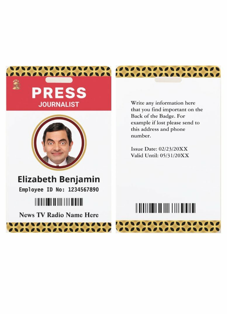 News tv radio company pass access template in PSD format