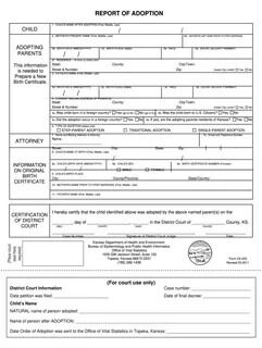 USA report of adoption template in PSD format