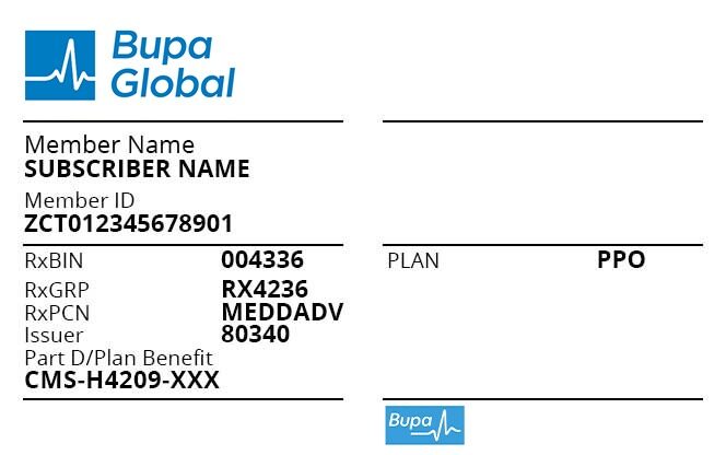 Comoros health insurance card template in PSD format