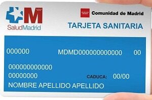 Spain medical card template in PSD format