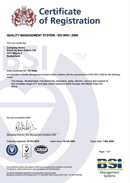 Switzerland certificate of registration Word and PDF template