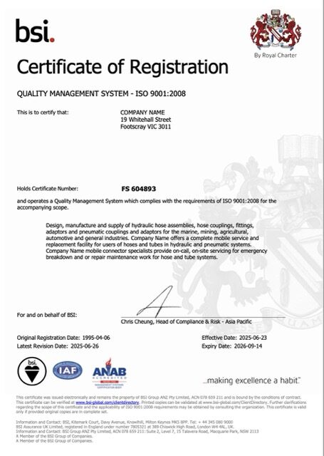 UK certificate of registration Word and PDF template