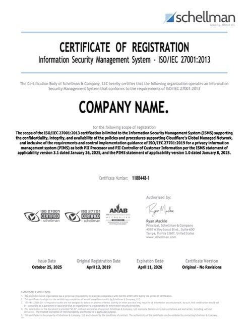 USA Florida certificate of registration Word and PDF template, version 2