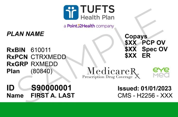 USA Massachusetts health insurance card template in PSD format