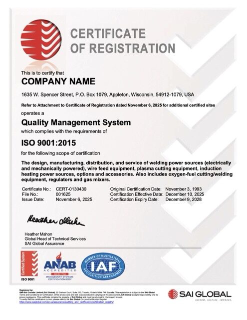 USA certificate of registration Word and PDF template, version 2