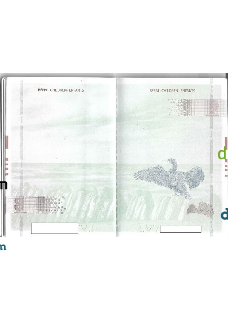Latvia passport other pages PSD templates