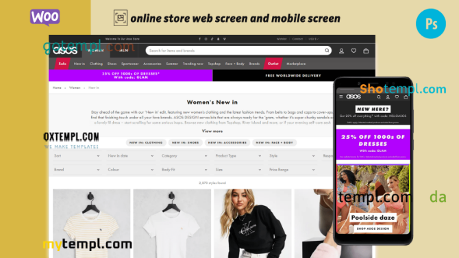 branded clothing completely ready online store WooCommerce hosted and products uploaded 30