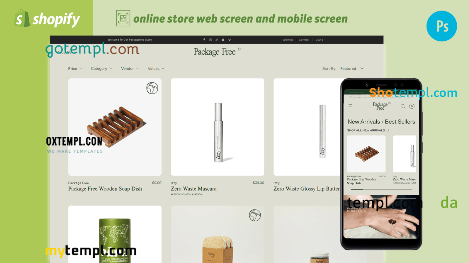 reused products completely ready online store Shopify hosted and products uploaded 30