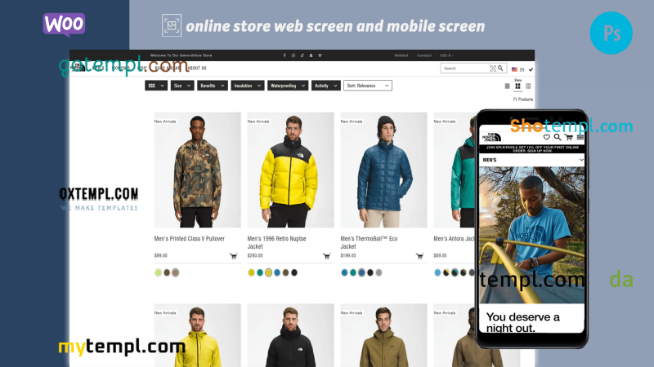 outdoor clothing fully ready online store WooCommerce hosted and products uploaded 30
