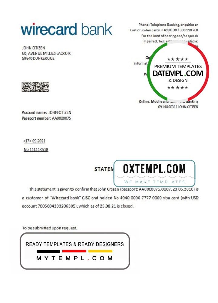 German Wirecard closure reference